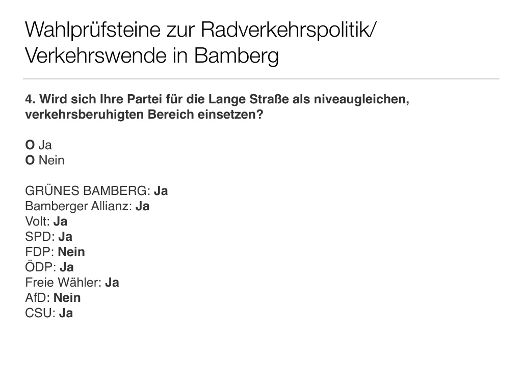 Wahlprüfsteine zur Bamberger Stadtratswahl am 15. März 2020 S. 6